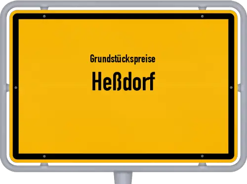 Grundstückspreise Heßdorf - Ortsschild von Heßdorf
