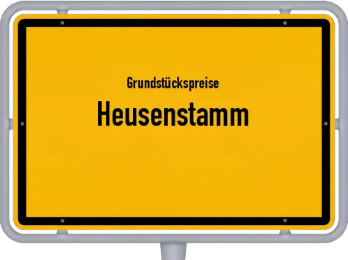 Grundstückspreise Heusenstamm - Ortsschild von Heusenstamm
