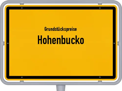 Grundstückspreise Hohenbucko - Ortsschild von Hohenbucko