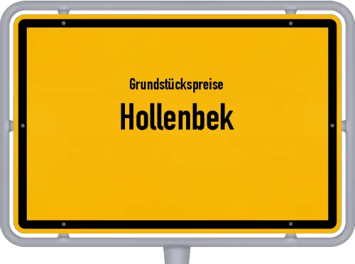 Grundstückspreise Hollenbek - Ortsschild von Hollenbek
