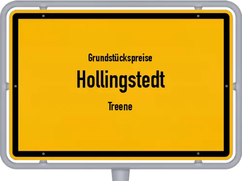 Grundstückspreise Hollingstedt (Treene) - Ortsschild von Hollingstedt (Treene)