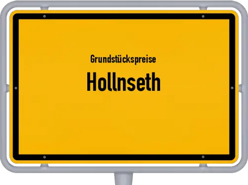 Grundstückspreise Hollnseth - Ortsschild von Hollnseth