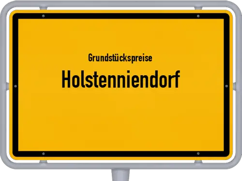 Grundstückspreise Holstenniendorf - Ortsschild von Holstenniendorf