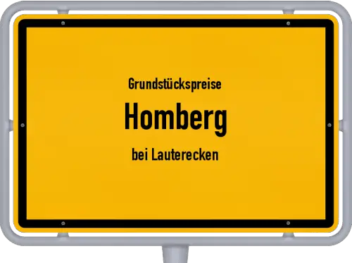 Grundstückspreise Homberg (bei Lauterecken) - Ortsschild von Homberg (bei Lauterecken)