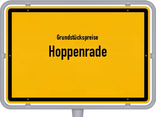 Grundstückspreise Hoppenrade - Ortsschild von Hoppenrade