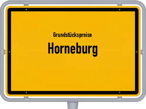 Grundstückspreise Horneburg - Ortsschild von Horneburg