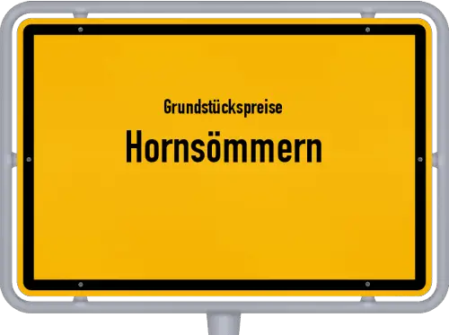 Grundstückspreise Hornsömmern - Ortsschild von Hornsömmern