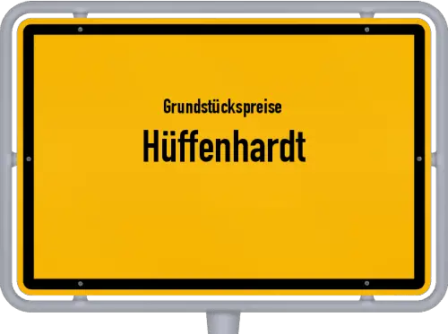 Grundstückspreise Hüffenhardt - Ortsschild von Hüffenhardt