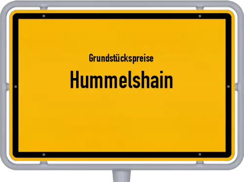 Grundstückspreise Hummelshain - Ortsschild von Hummelshain