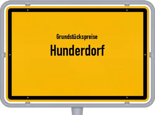 Grundstückspreise Hunderdorf - Ortsschild von Hunderdorf