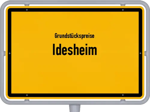 Grundstückspreise Idesheim - Ortsschild von Idesheim