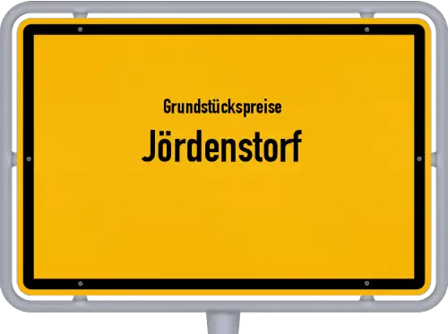 Grundstückspreise Jördenstorf - Ortsschild von Jördenstorf