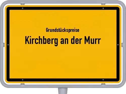 Grundstückspreise Kirchberg an der Murr - Ortsschild von Kirchberg an der Murr