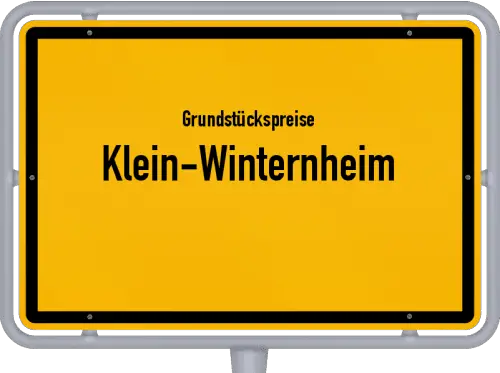 Grundstückspreise Klein-Winternheim - Ortsschild von Klein-Winternheim