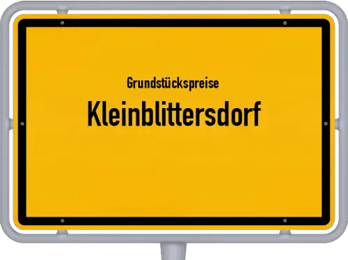 Grundstückspreise Kleinblittersdorf - Ortsschild von Kleinblittersdorf