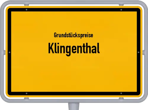 Grundstückspreise Klingenthal - Ortsschild von Klingenthal
