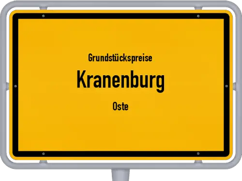 Grundstückspreise Kranenburg (Oste) - Ortsschild von Kranenburg (Oste)