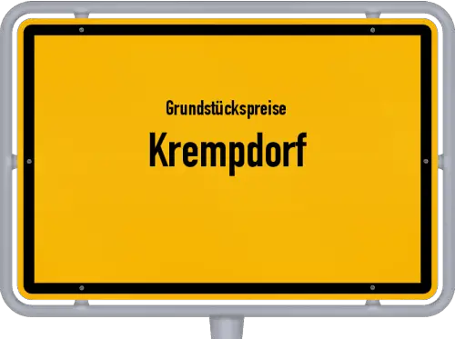 Grundstückspreise Krempdorf - Ortsschild von Krempdorf