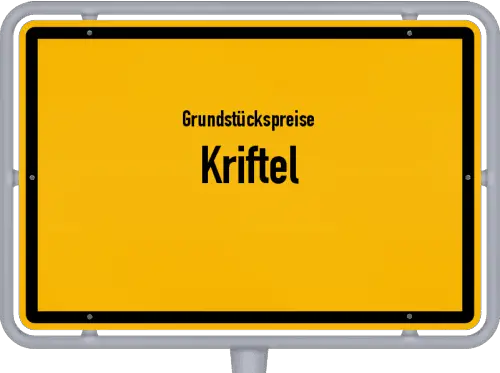 Grundstückspreise Kriftel - Ortsschild von Kriftel