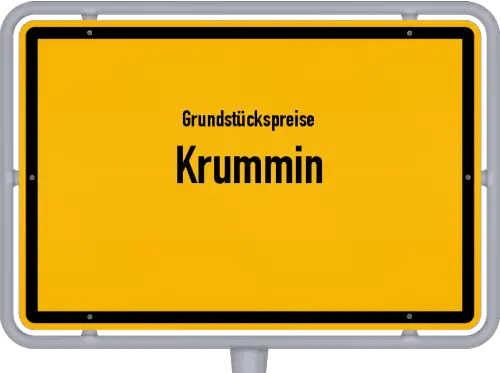 Grundstückspreise Krummin - Ortsschild von Krummin