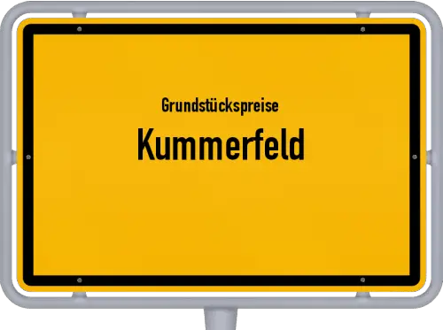 Grundstückspreise Kummerfeld - Ortsschild von Kummerfeld