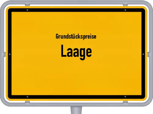 Grundstückspreise Laage - Ortsschild von Laage