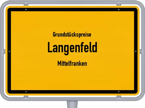 Grundstückspreise Langenfeld (Mittelfranken) - Ortsschild von Langenfeld (Mittelfranken)