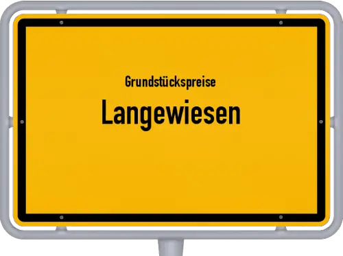 Grundstückspreise Langewiesen - Ortsschild von Langewiesen