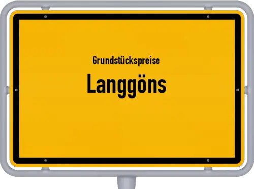 Grundstückspreise Langgöns - Ortsschild von Langgöns