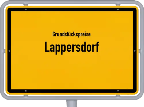 Grundstückspreise Lappersdorf - Ortsschild von Lappersdorf