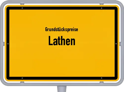 Grundstückspreise Lathen - Ortsschild von Lathen