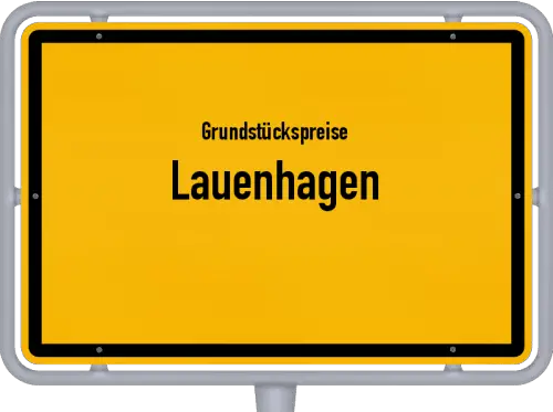 Grundstückspreise Lauenhagen - Ortsschild von Lauenhagen