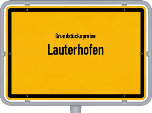 Grundstückspreise Lauterhofen - Ortsschild von Lauterhofen