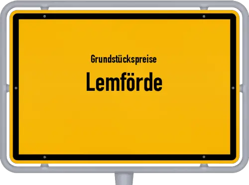 Grundstückspreise Lemförde - Ortsschild von Lemförde