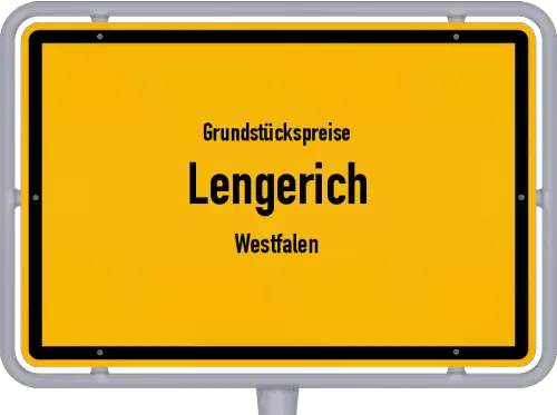 Grundstückspreise Lengerich (Westfalen) - Ortsschild von Lengerich (Westfalen)