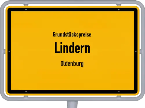 Grundstückspreise Lindern (Oldenburg) - Ortsschild von Lindern (Oldenburg)