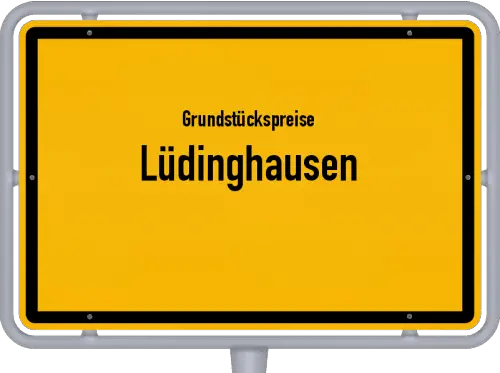 Grundstückspreise Lüdinghausen - Ortsschild von Lüdinghausen