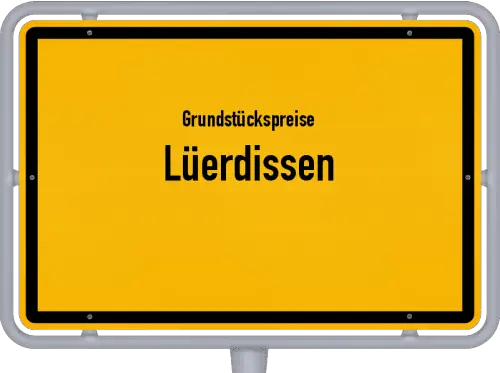 Grundstückspreise Lüerdissen - Ortsschild von Lüerdissen
