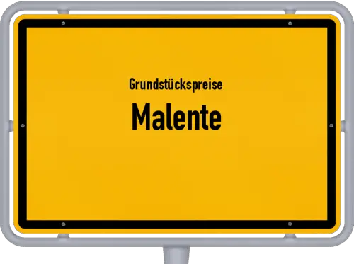 Grundstückspreise Malente - Ortsschild von Malente