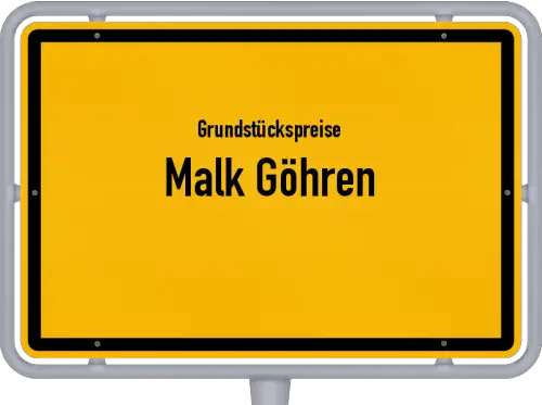 Grundstückspreise Malk Göhren - Ortsschild von Malk Göhren