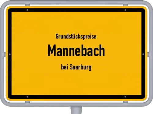 Grundstückspreise Mannebach (bei Saarburg) - Ortsschild von Mannebach (bei Saarburg)