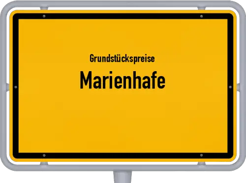 Grundstückspreise Marienhafe - Ortsschild von Marienhafe