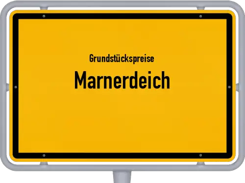 Grundstückspreise Marnerdeich - Ortsschild von Marnerdeich