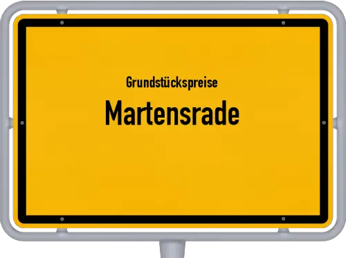 Grundstückspreise Martensrade - Ortsschild von Martensrade