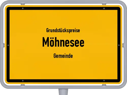 Grundstückspreise Möhnesee (Gemeinde) - Ortsschild von Möhnesee (Gemeinde)