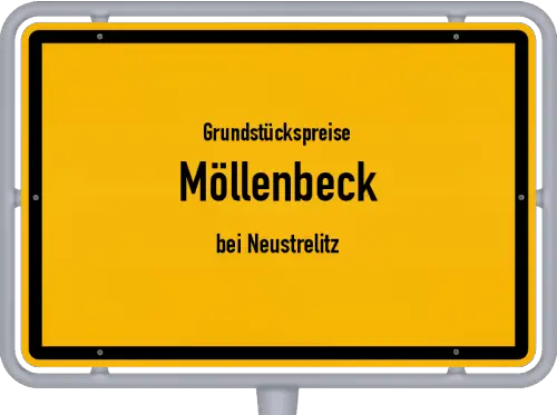 Grundstückspreise Möllenbeck (bei Neustrelitz) - Ortsschild von Möllenbeck (bei Neustrelitz)
