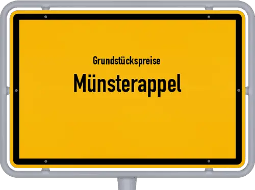 Grundstückspreise Münsterappel - Ortsschild von Münsterappel