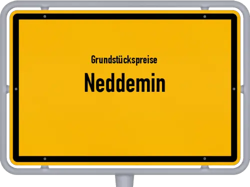 Grundstückspreise Neddemin - Ortsschild von Neddemin