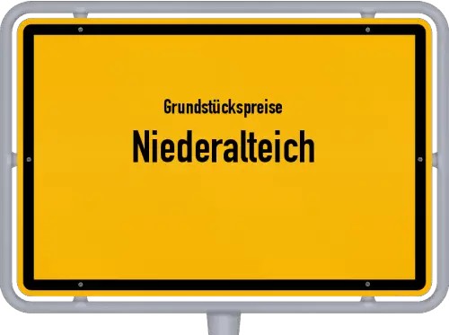 Grundstückspreise Niederalteich - Ortsschild von Niederalteich