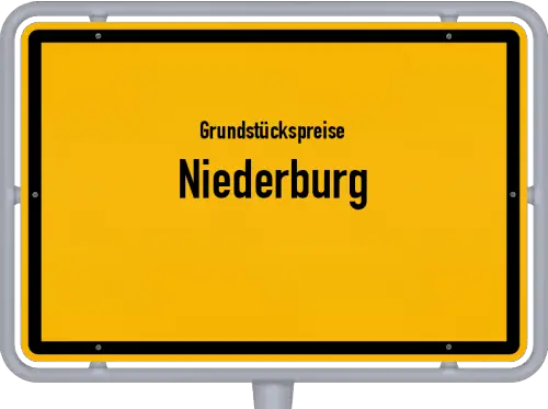 Grundstückspreise Niederburg - Ortsschild von Niederburg
